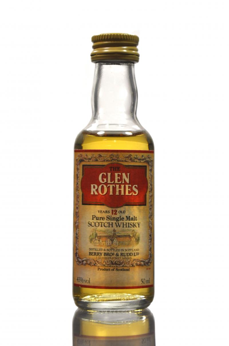 Glen Rothes 12 Year Old Miniature