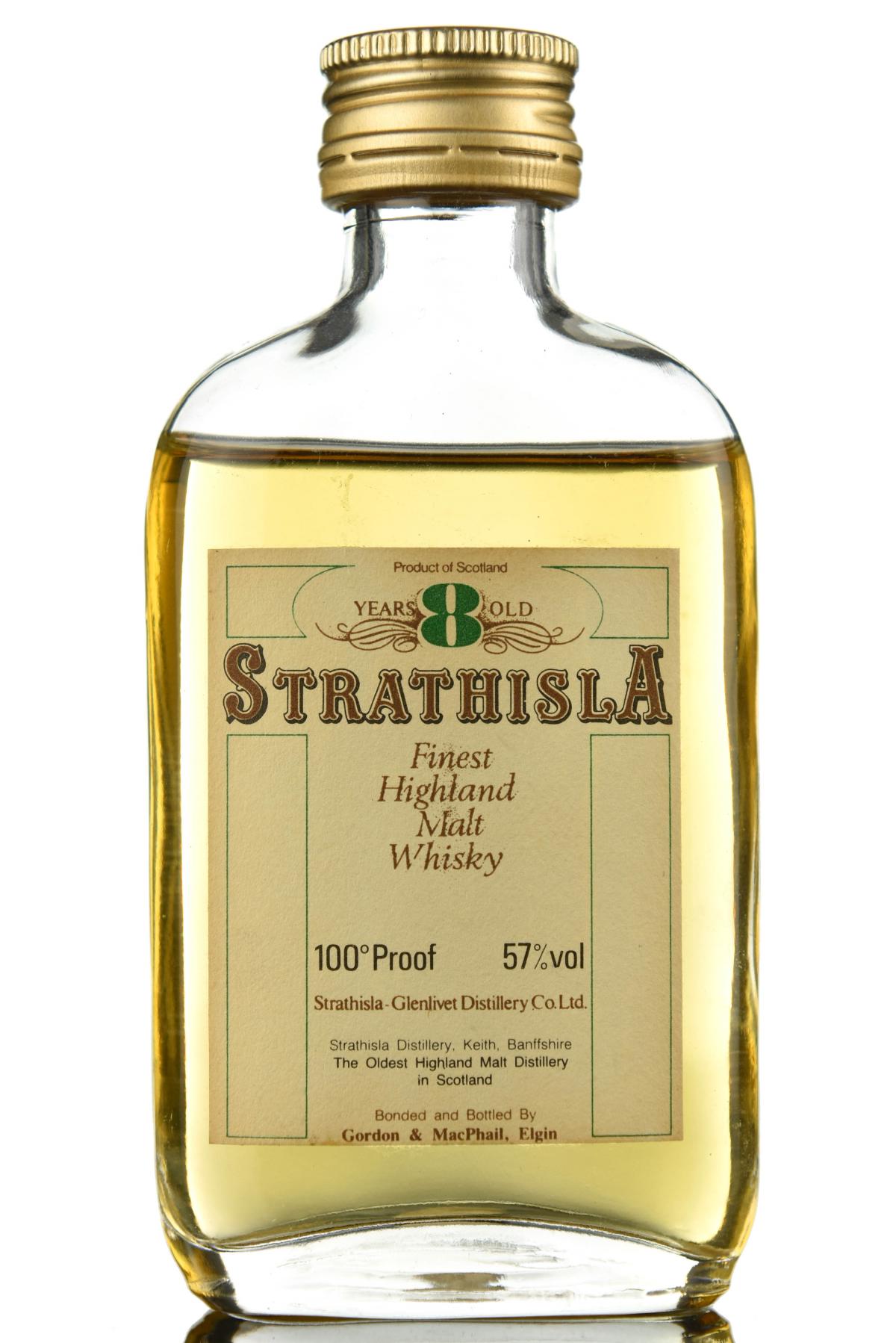 Strathisla 8 Year Old - 100 Proof - Gordon & MacPhail Miniature