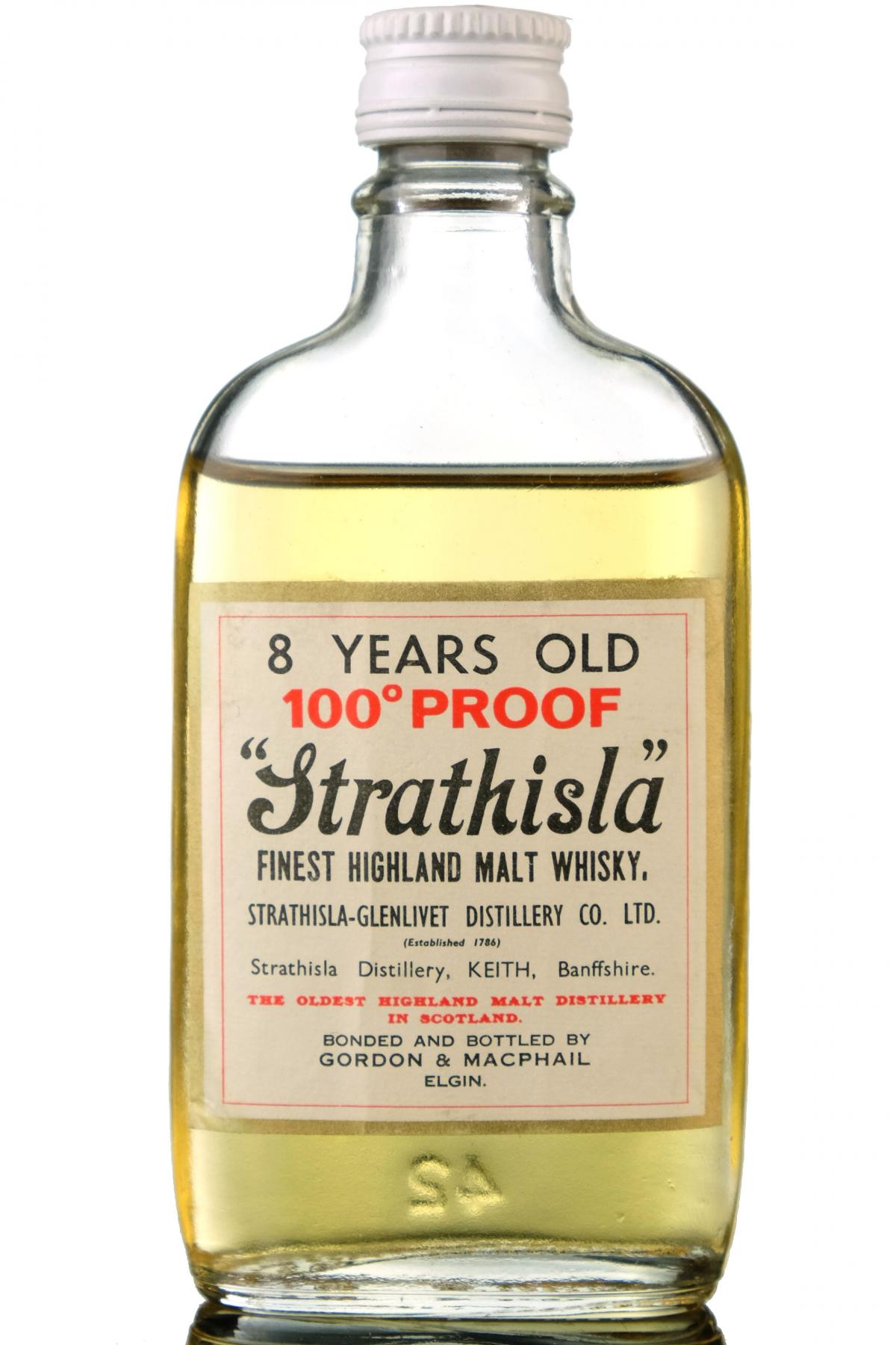 Strathisla 8 Year Old - 100 Proof - Gordon & MacPhail Miniature