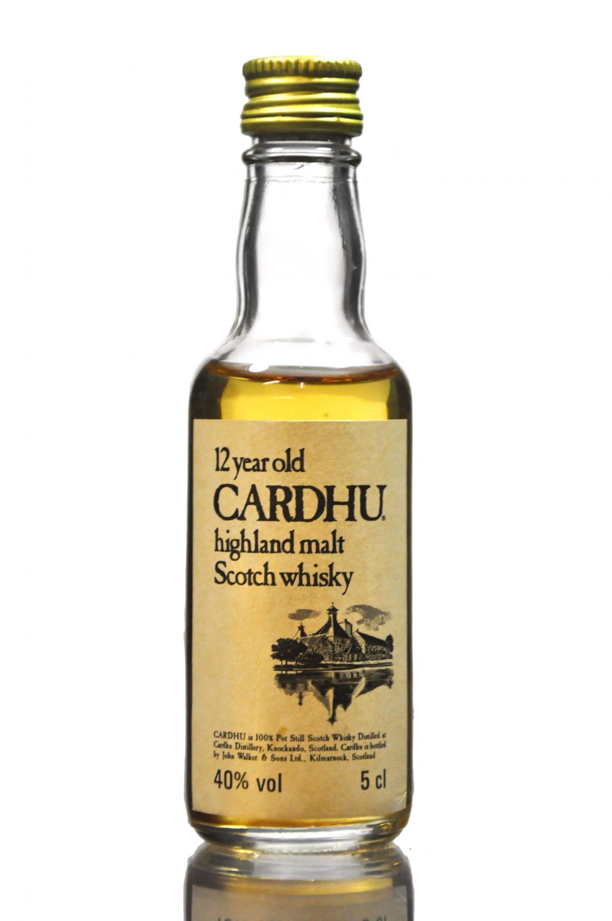 Cardhu 12 Year Old Miniature