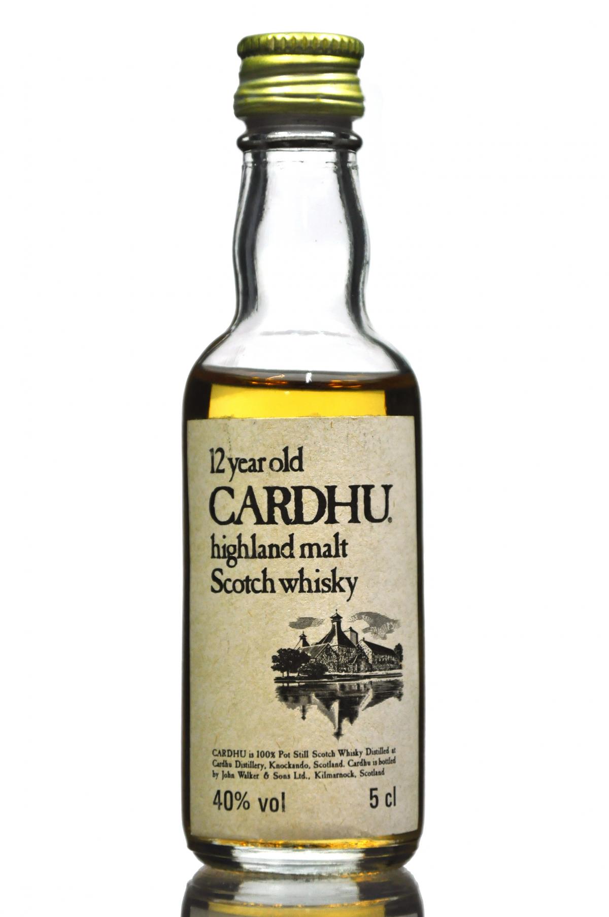 Cardhu 12 Year Old Miniature