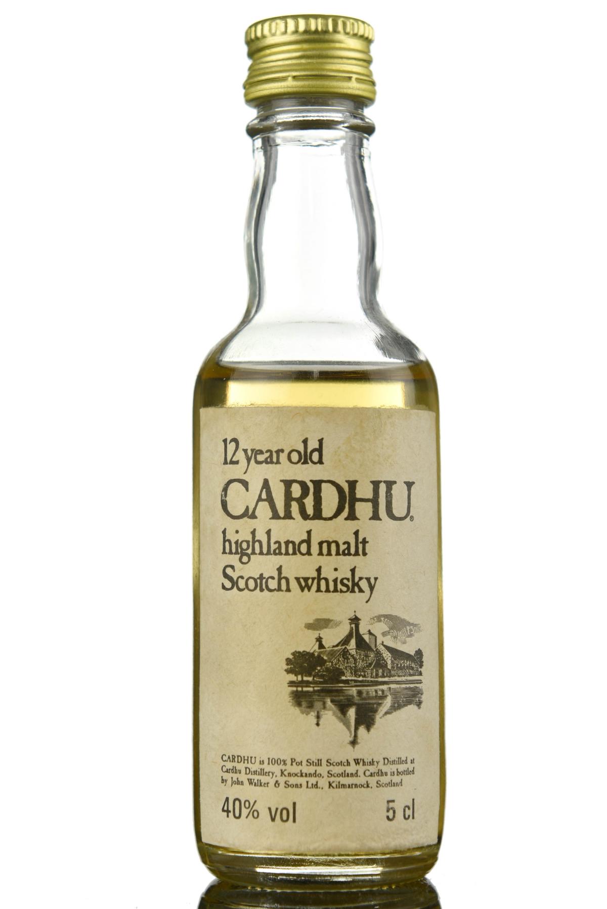 Cardhu 12 Year Old Miniature