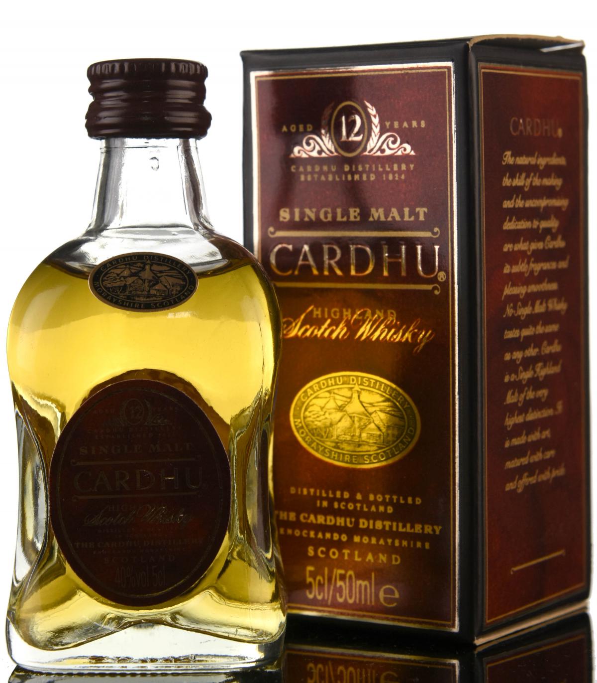 Cardhu 12 Year Old Miniature