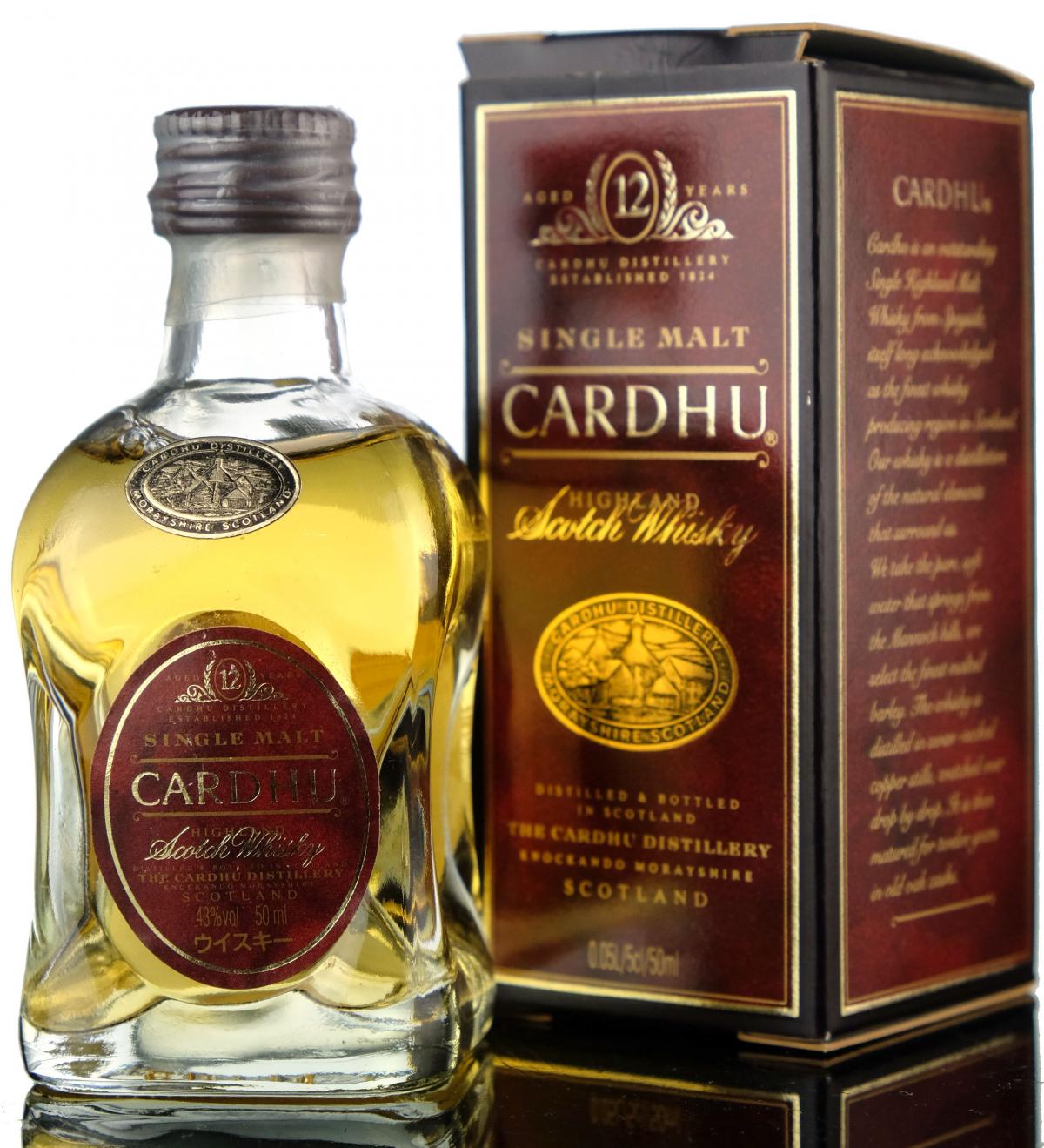 Cardhu 12 Year Old Miniature