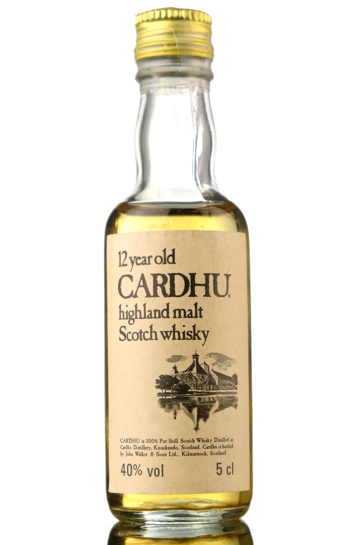 Cardhu 12 Year Old Miniature