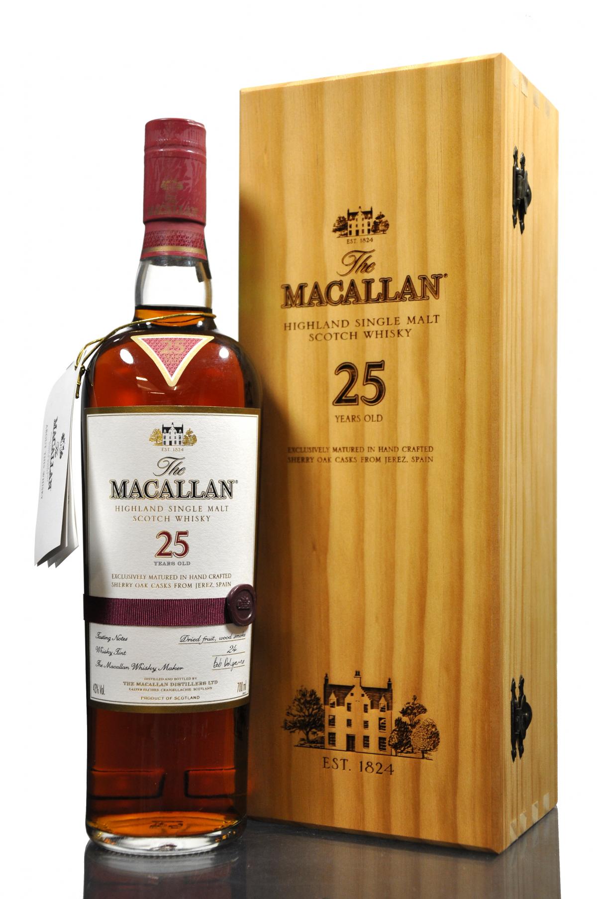 Macallan 25 Year Old - Sherry Cask