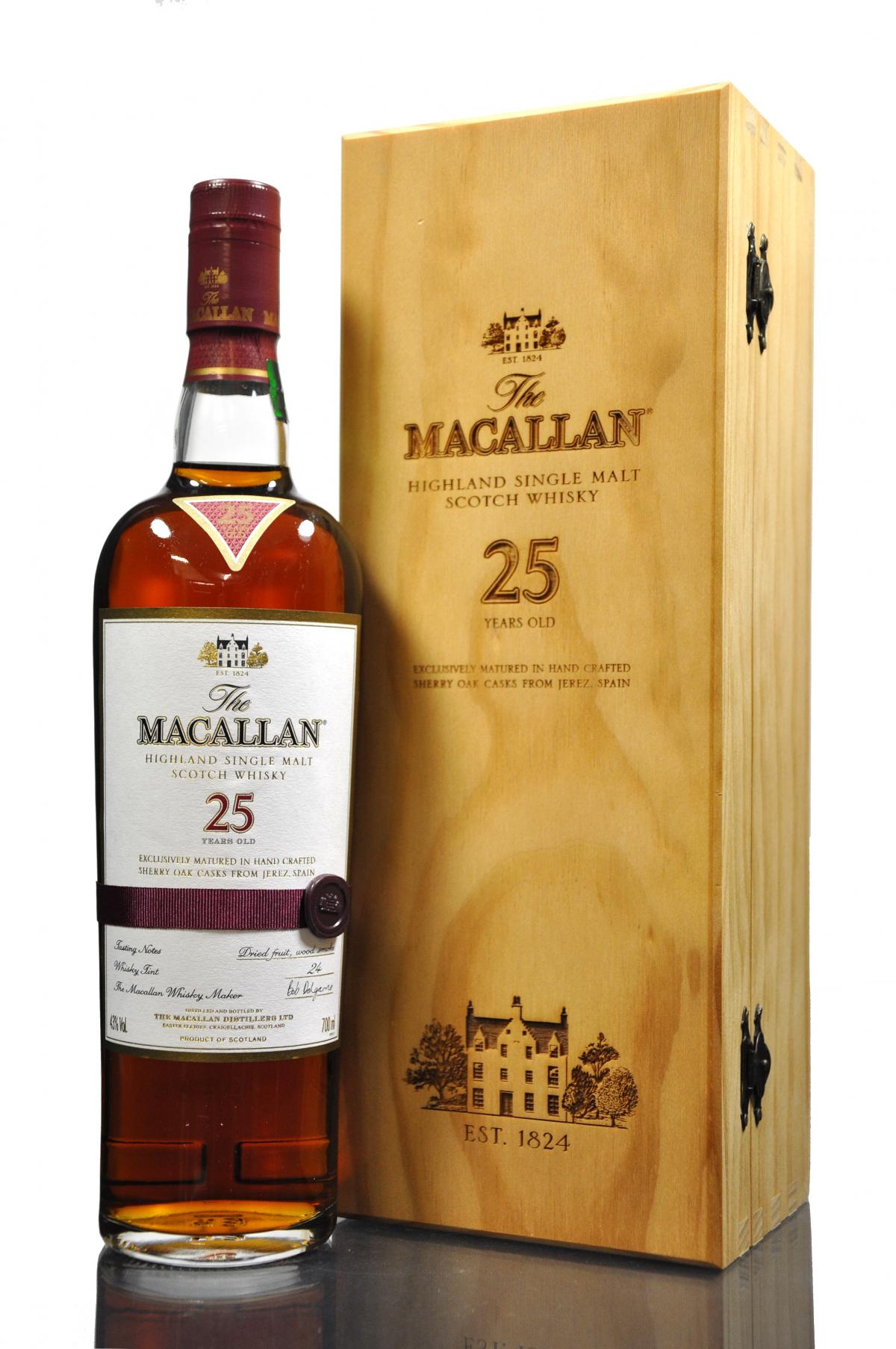 Macallan 25 Year Old - Sherry Cask