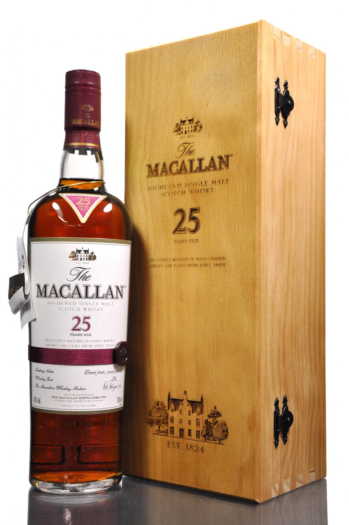 Macallan 25 Year Old - Sherry Cask