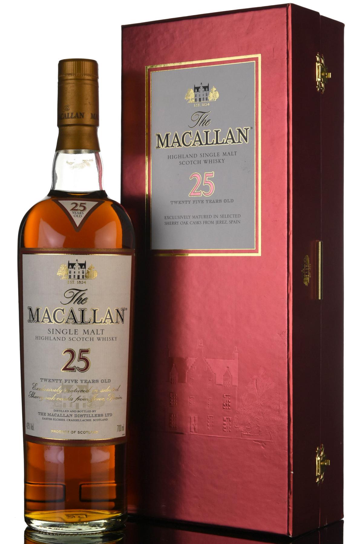 MACALLAN 25 YEAR OLD - SHERRY CASK - Circa 2000