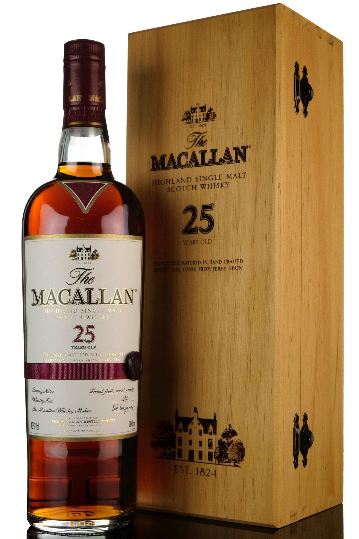 Macallan 25 Year Old - Sherry Cask