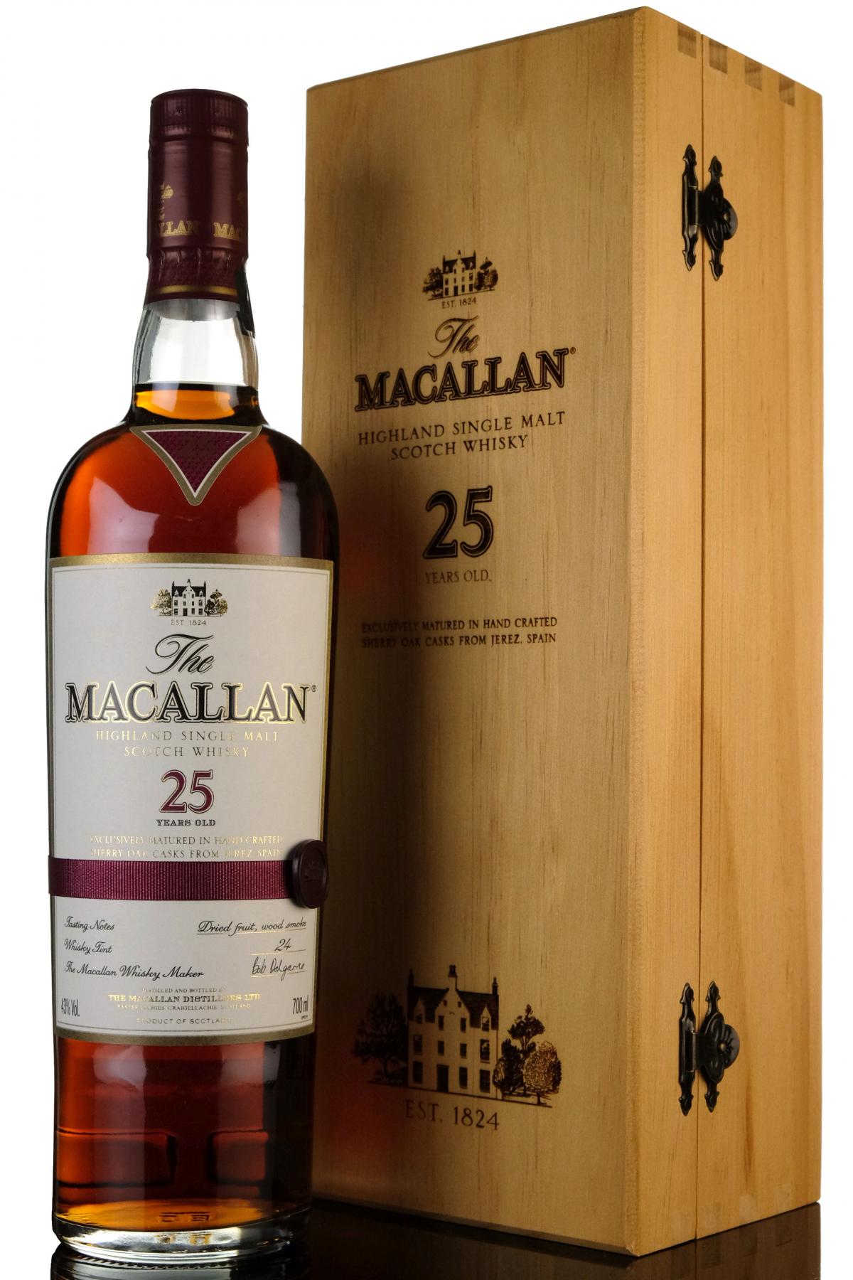 Macallan 25 Year Old - Sherry Cask