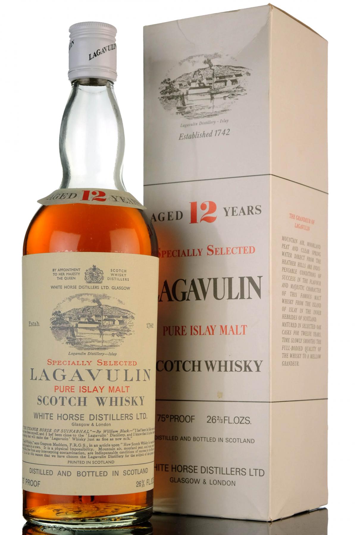 Lagavulin 12 Year Old - White Horse - Early 1970s