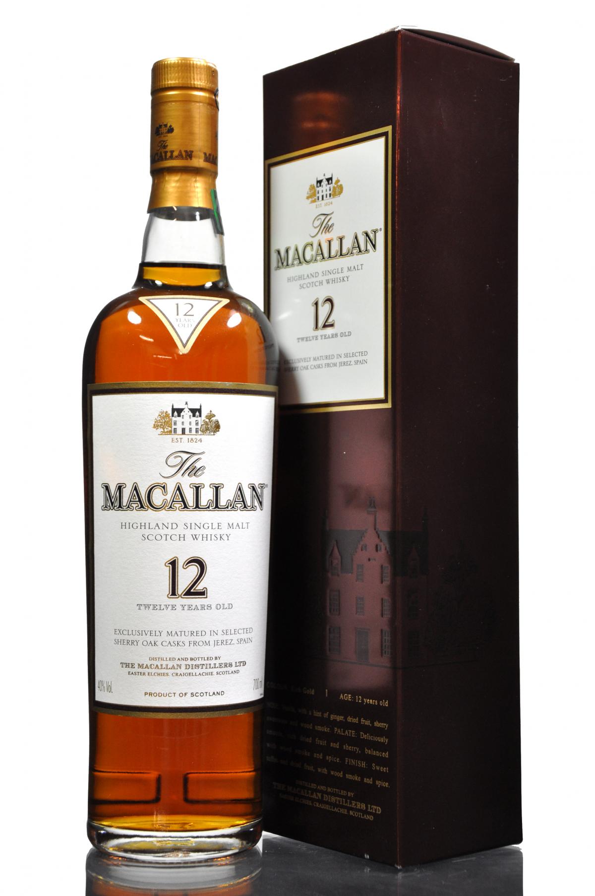 Macallan 12 Year Old - Sherry Cask - Mid 2000s
