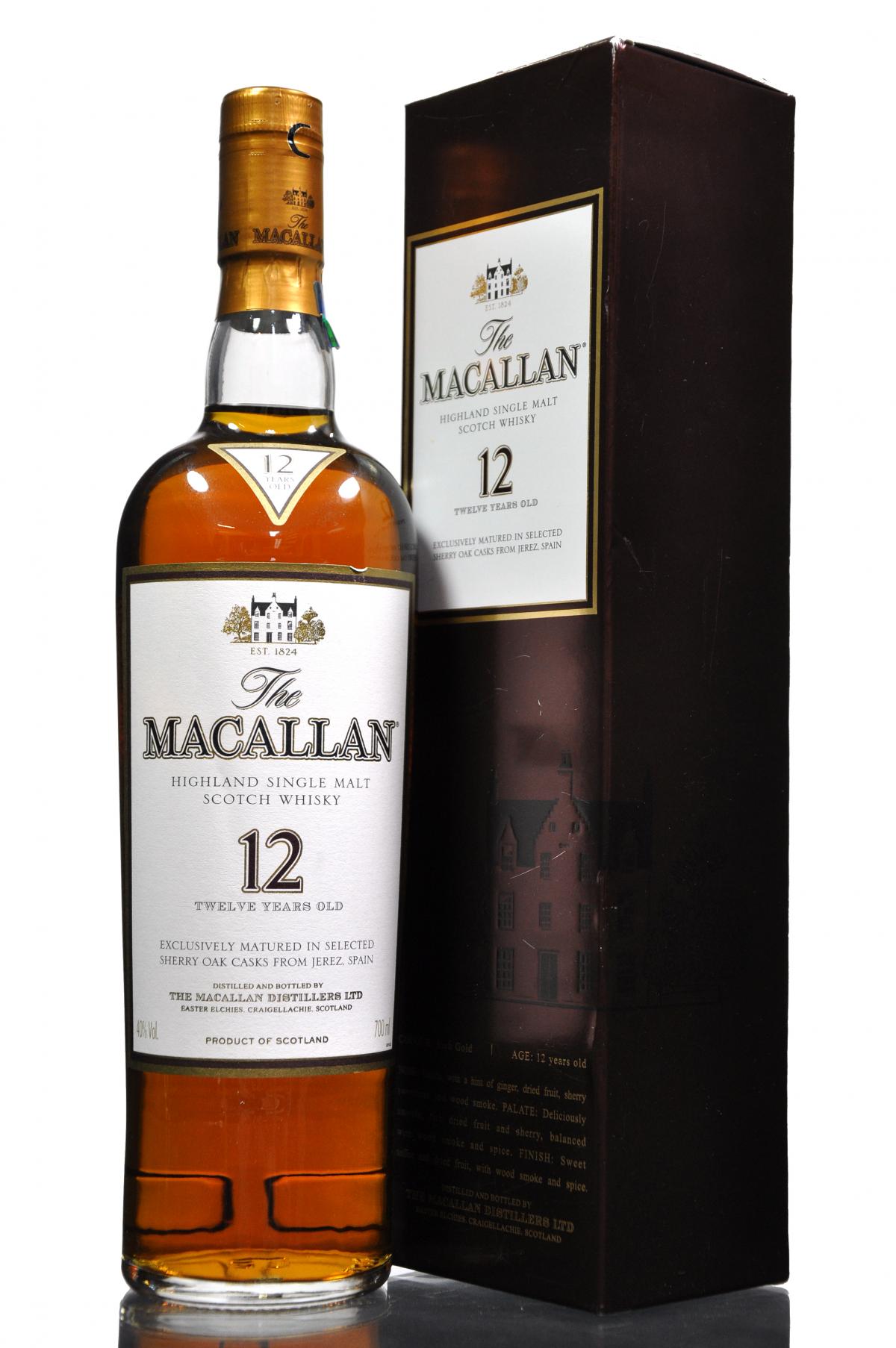 Macallan 12 Year Old - Sherry Cask - Mid 2000s