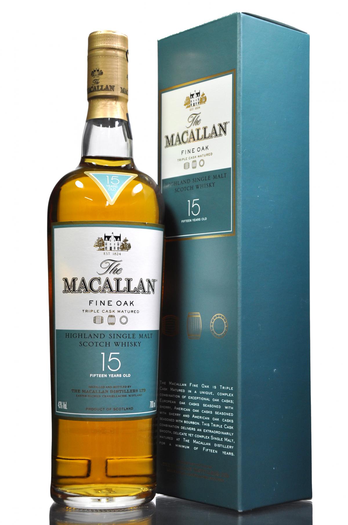 Macallan 15 Year Old - Fine Oak