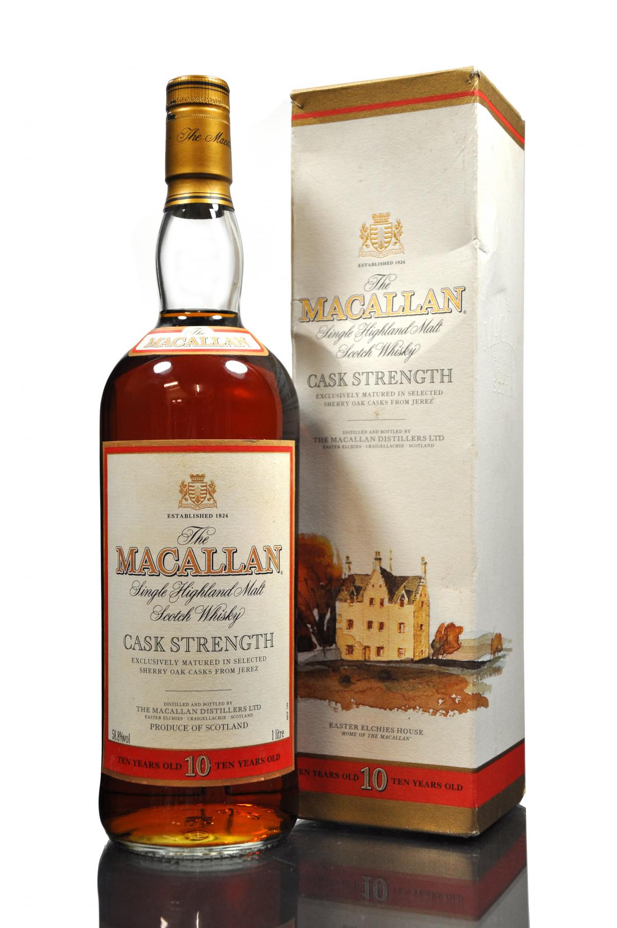 Macallan 10 Year Old - Cask Strength - 1990s - 1 Litre