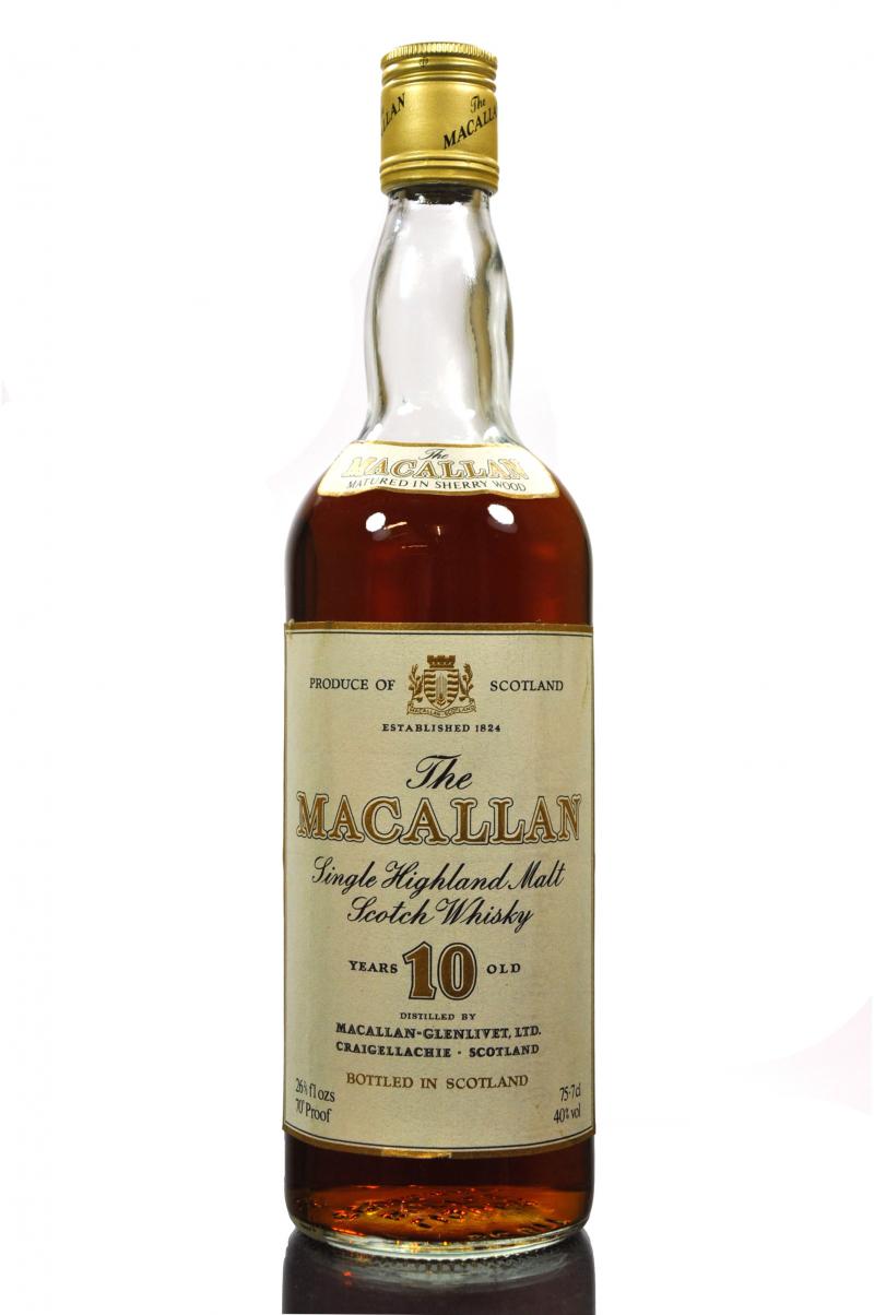 Macallan 10 Year Old - Sherry Cask - Late 1970s