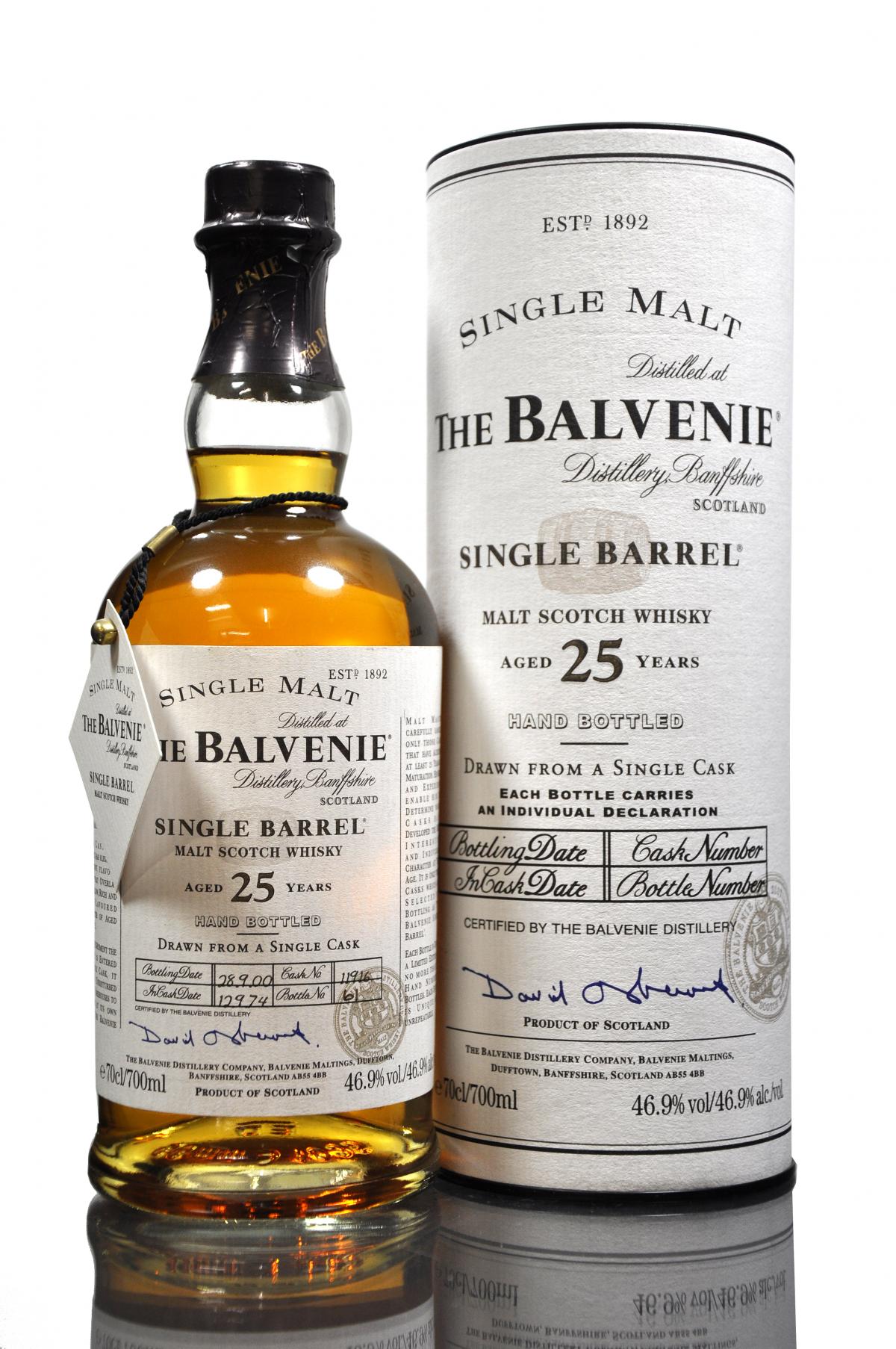 Balvenie 1974-2000 - 25 Year Old - Single Barrel 11916