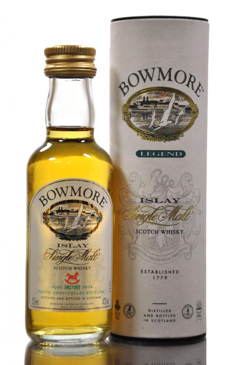 Bowmore Legend - 2000s - CHAS Tenth Anniversary Bottling 1992-2000 - Miniature