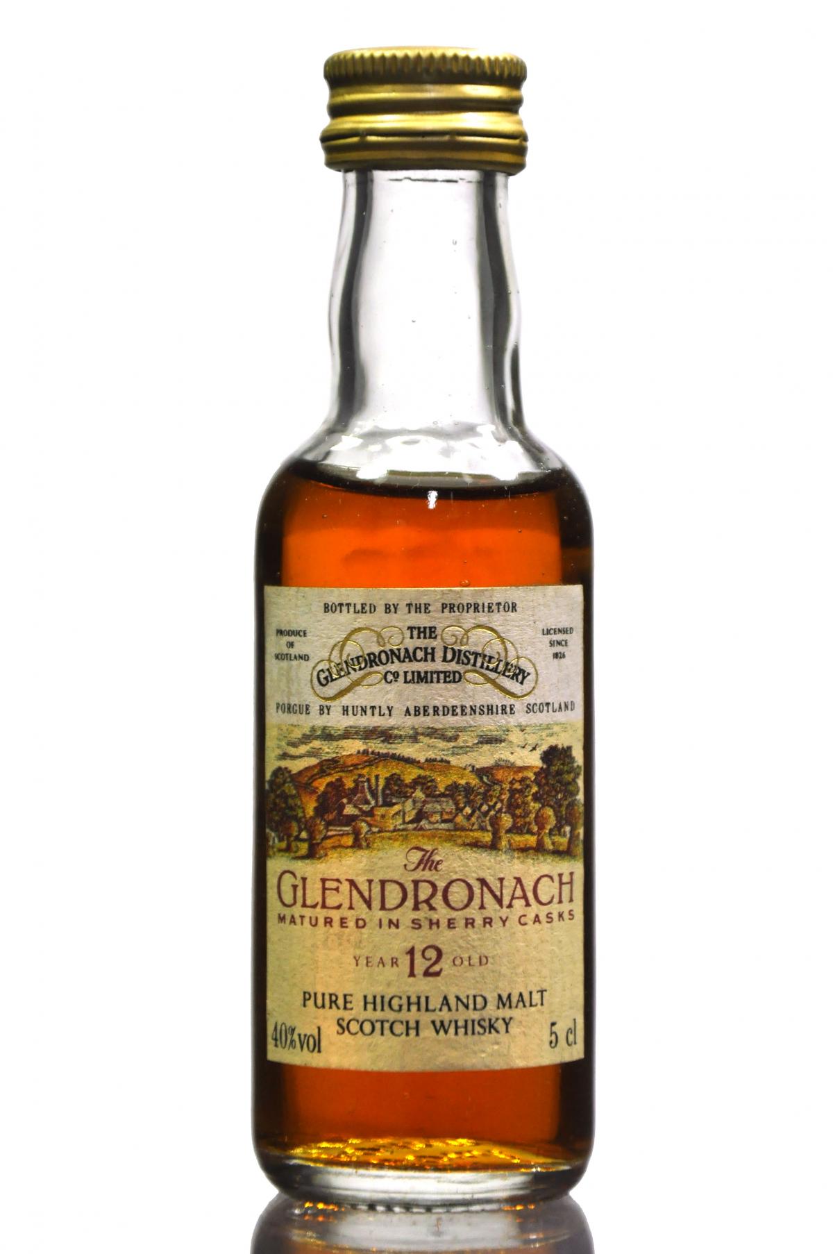 Glendronach 12 Year Old Miniature