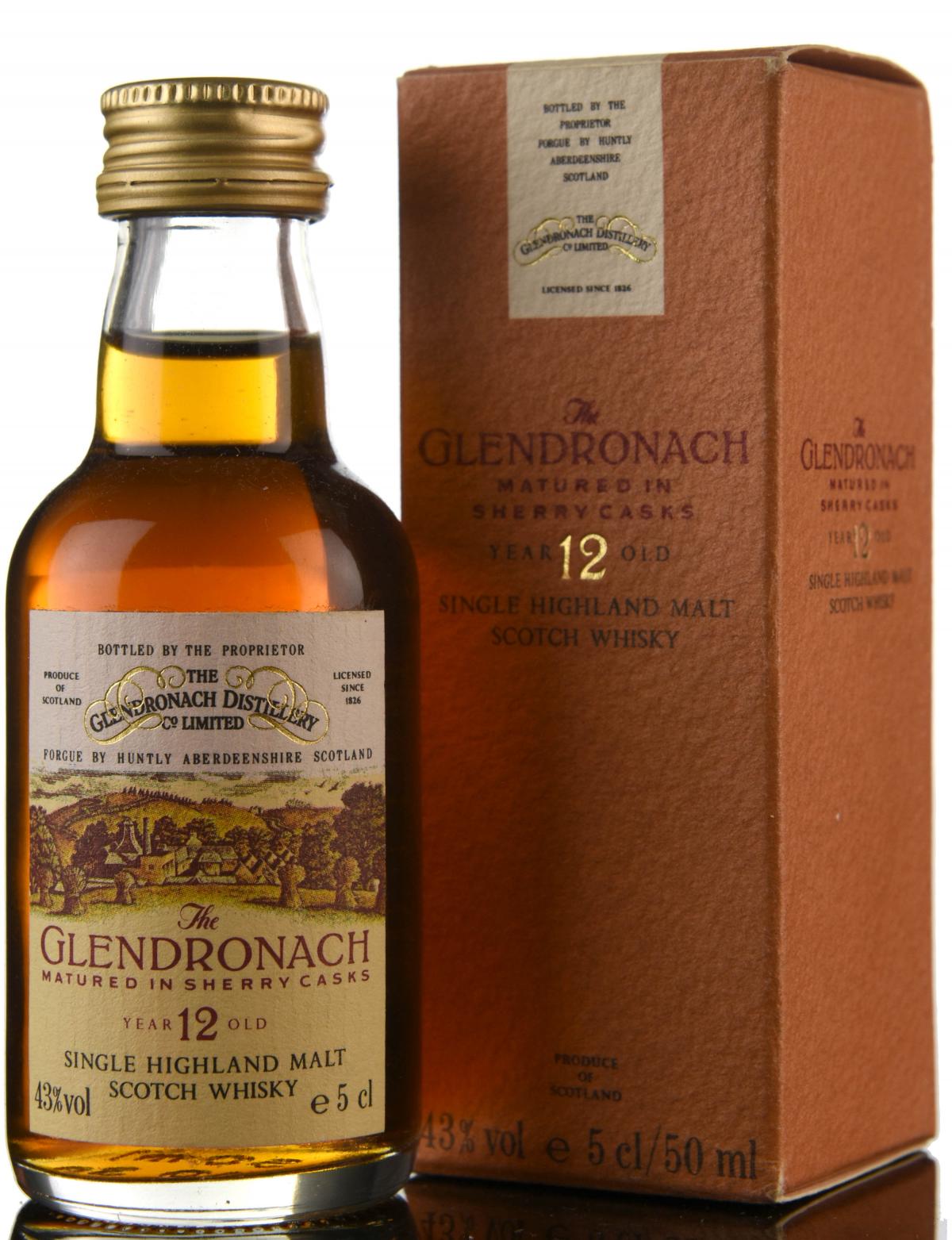 Glendronach 12 Year Old Miniature