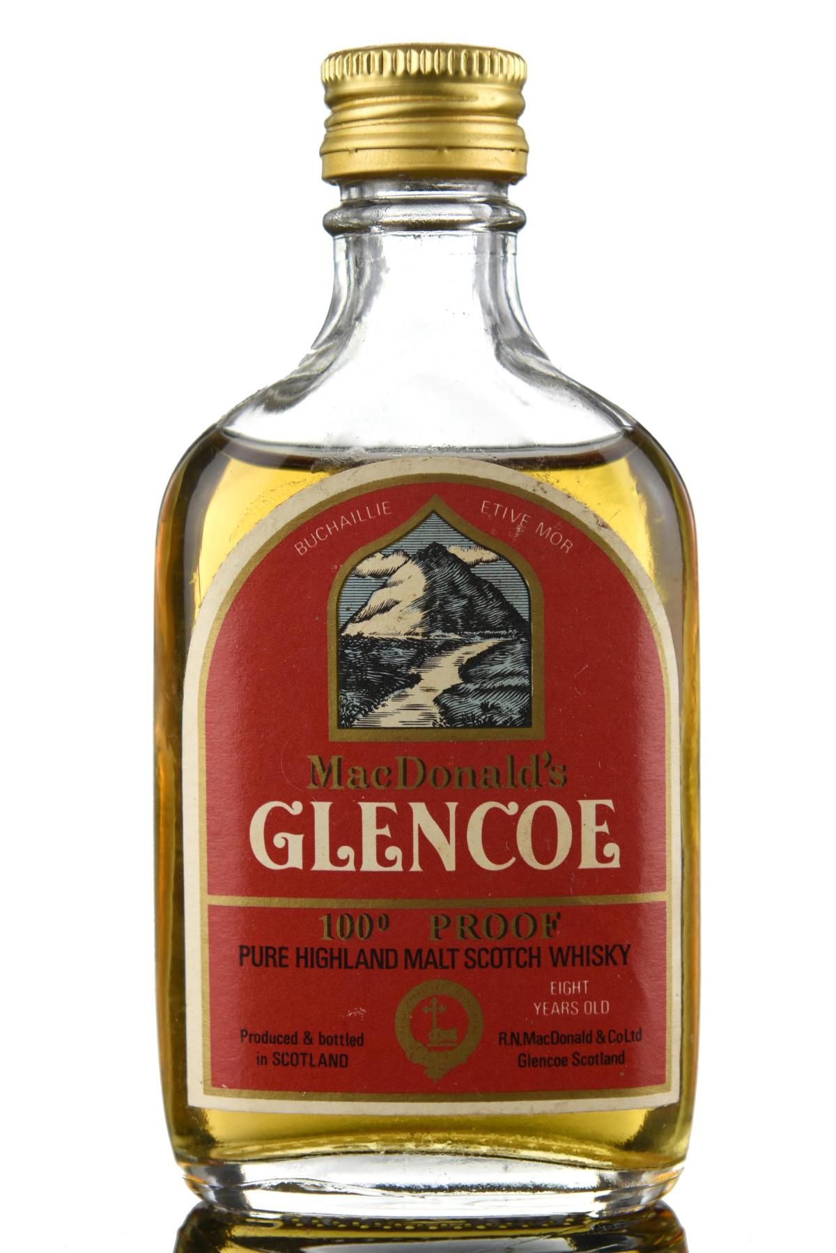 Glencoe 100 Proof Miniature