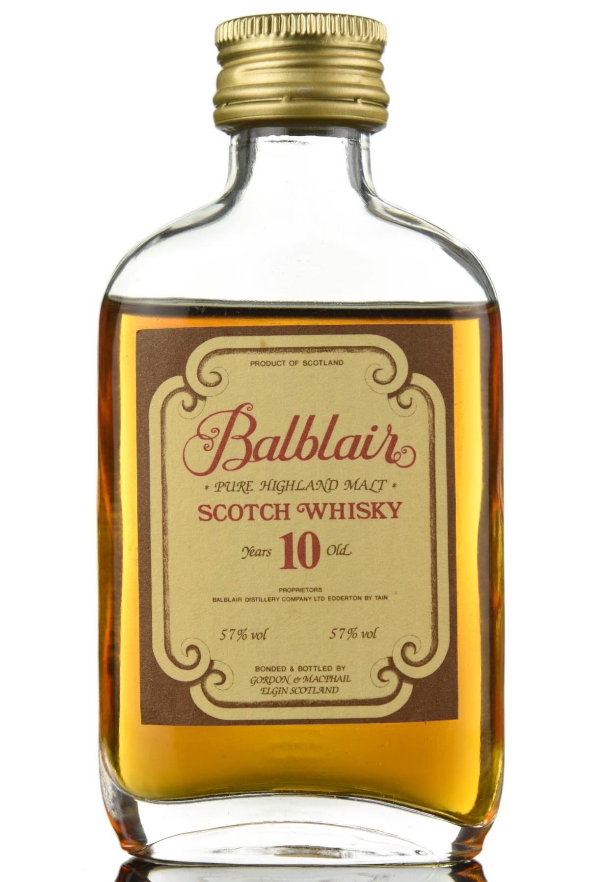 Balblair 10 Year Old - 57% - Gordon & MacPhail - Miniature