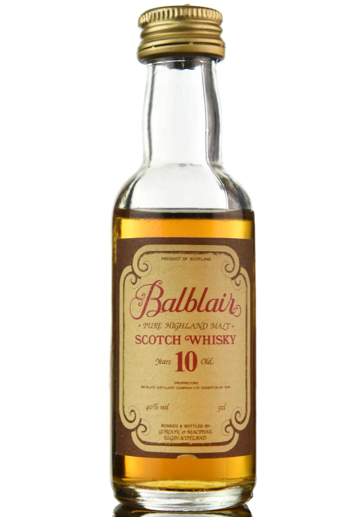 Balblair 10 Year Old - Gordon & MacPhail Miniature