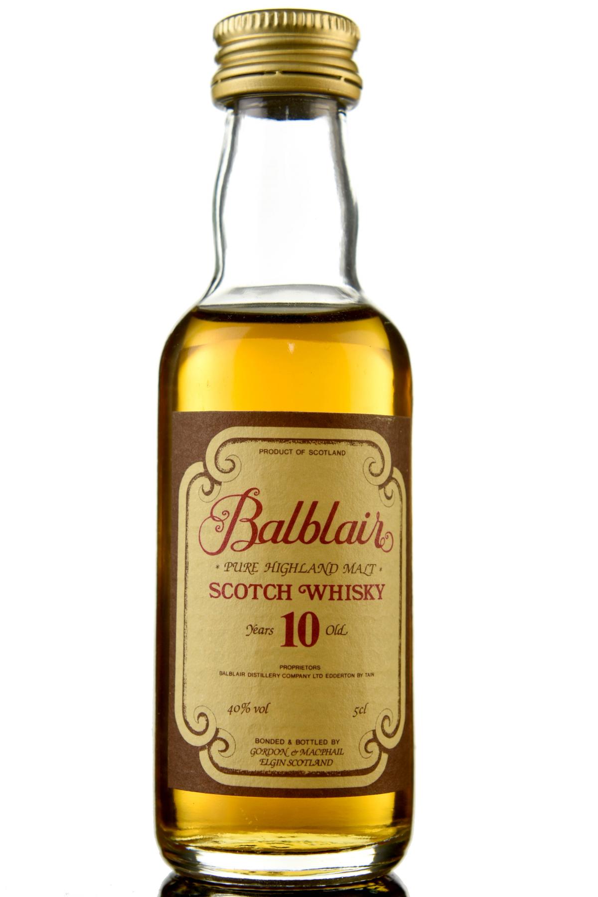 Balblair 10 Year Old - Gordon & MacPhail Miniature