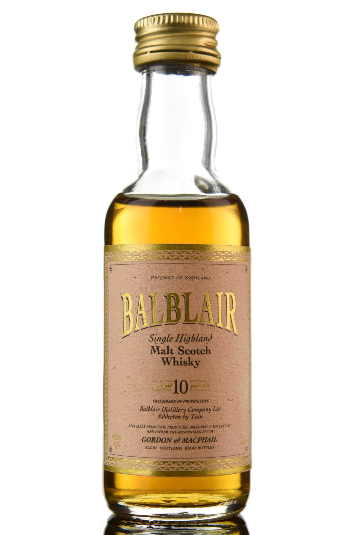 Balblair 10 Year Old - Gordon & MacPhail Miniature