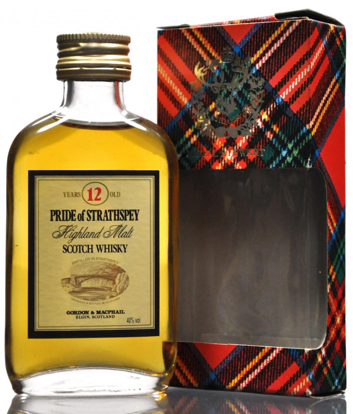 Pride Of Strathspey 12 Year Old - Gordon & MacPhail Miniature