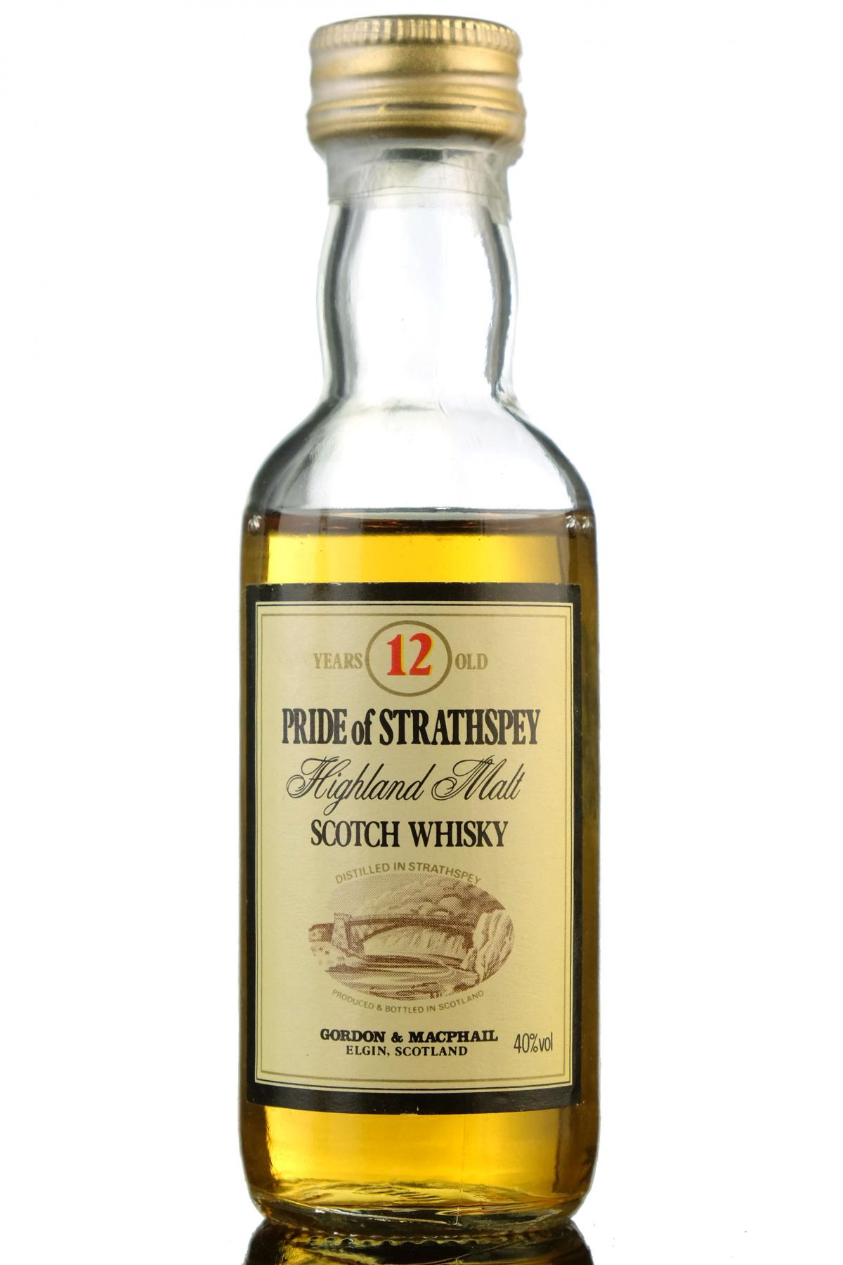 Pride Of Strathspey 12 Year Old - Gordon & MacPhail Miniature