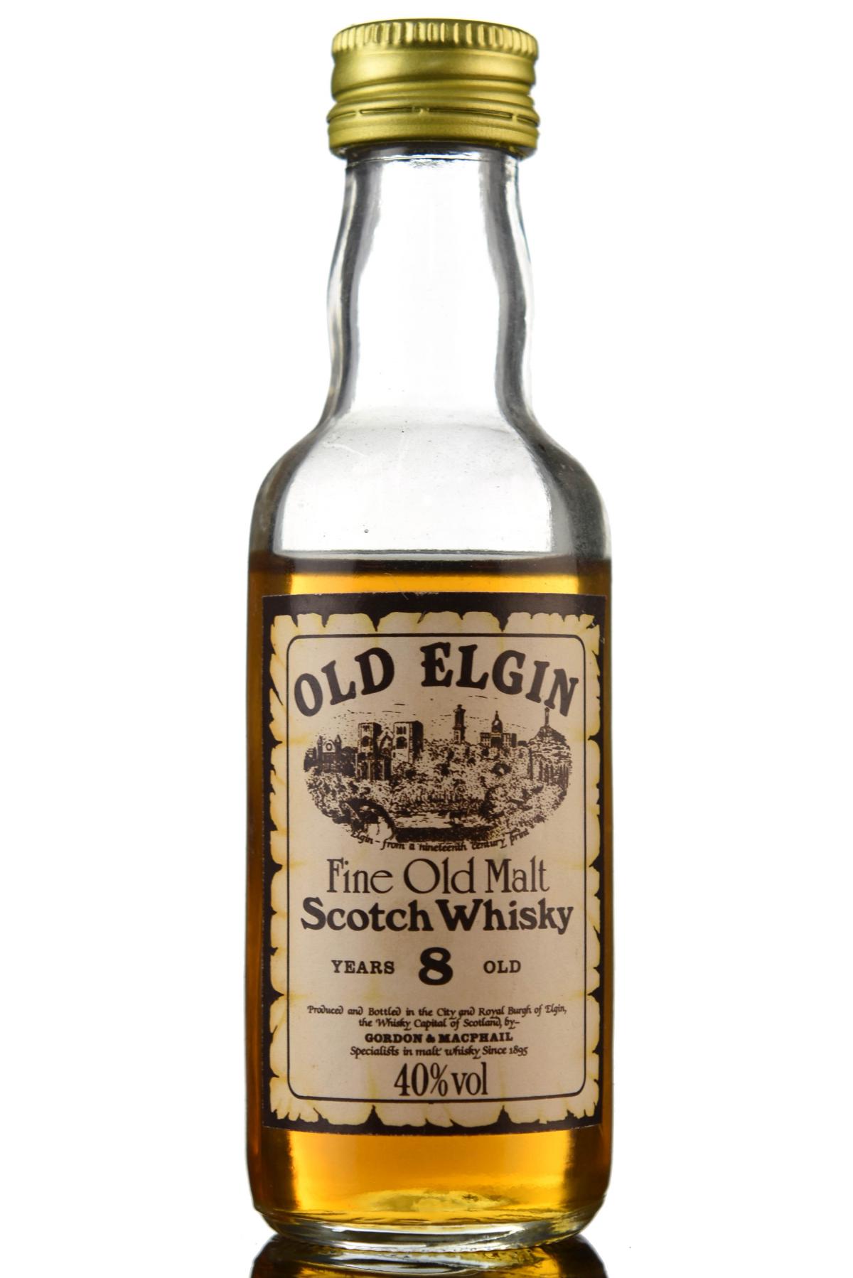 Old Elgin 8 Year Old - Gordon & MacPhail Miniature