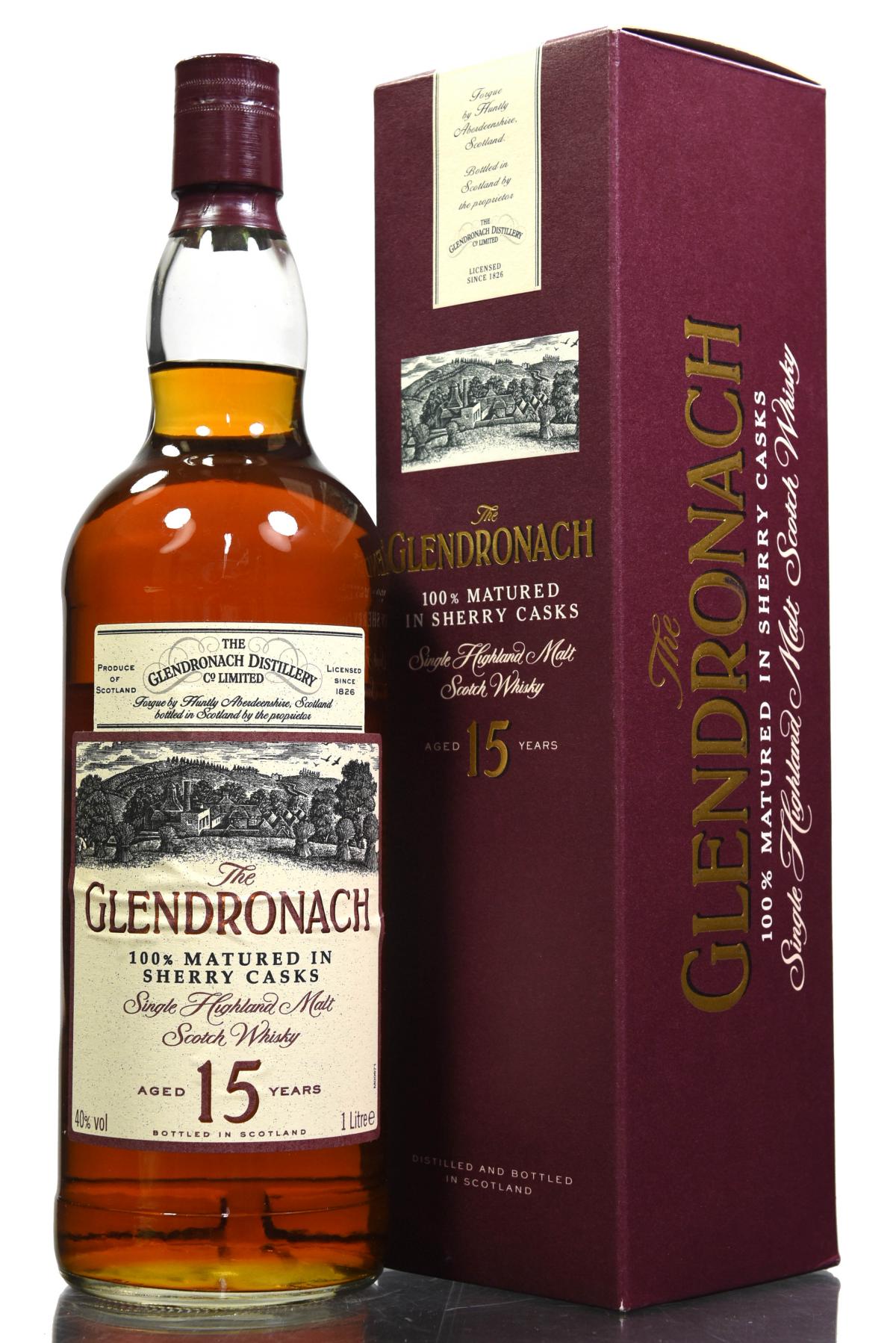 Glendronach 15 Year Old - 1990s - 1 Litre