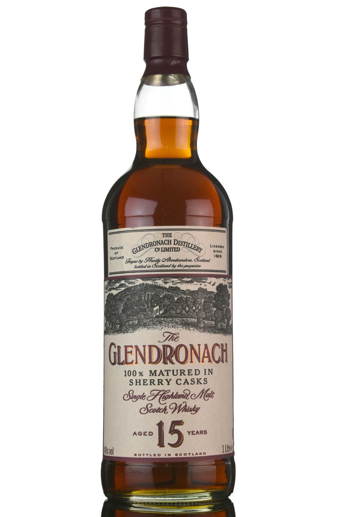 Glendronach 15 Year Old - 1990s - 1 Litre