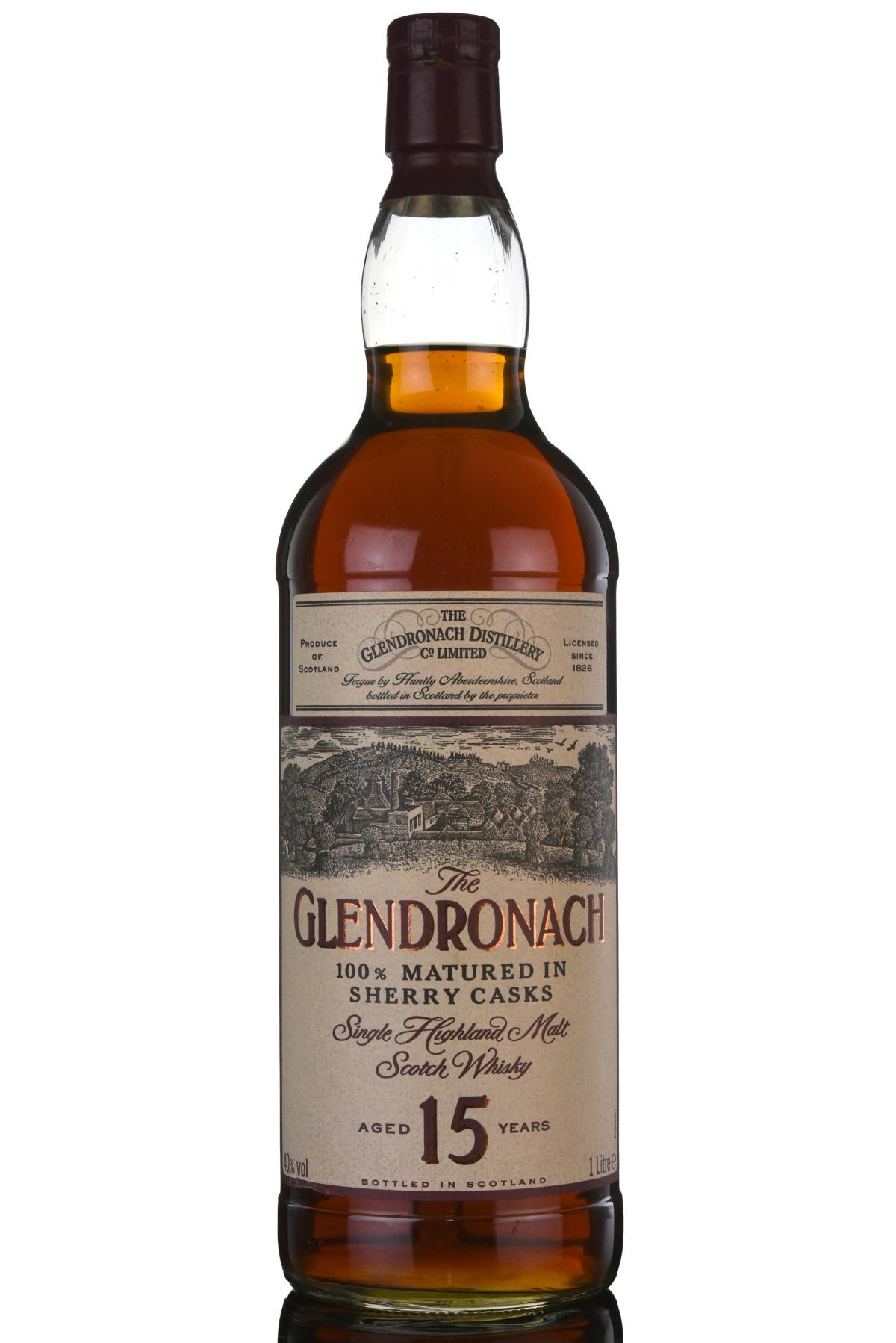 Glendronach 15 Year Old - 1990s - 1 Litre