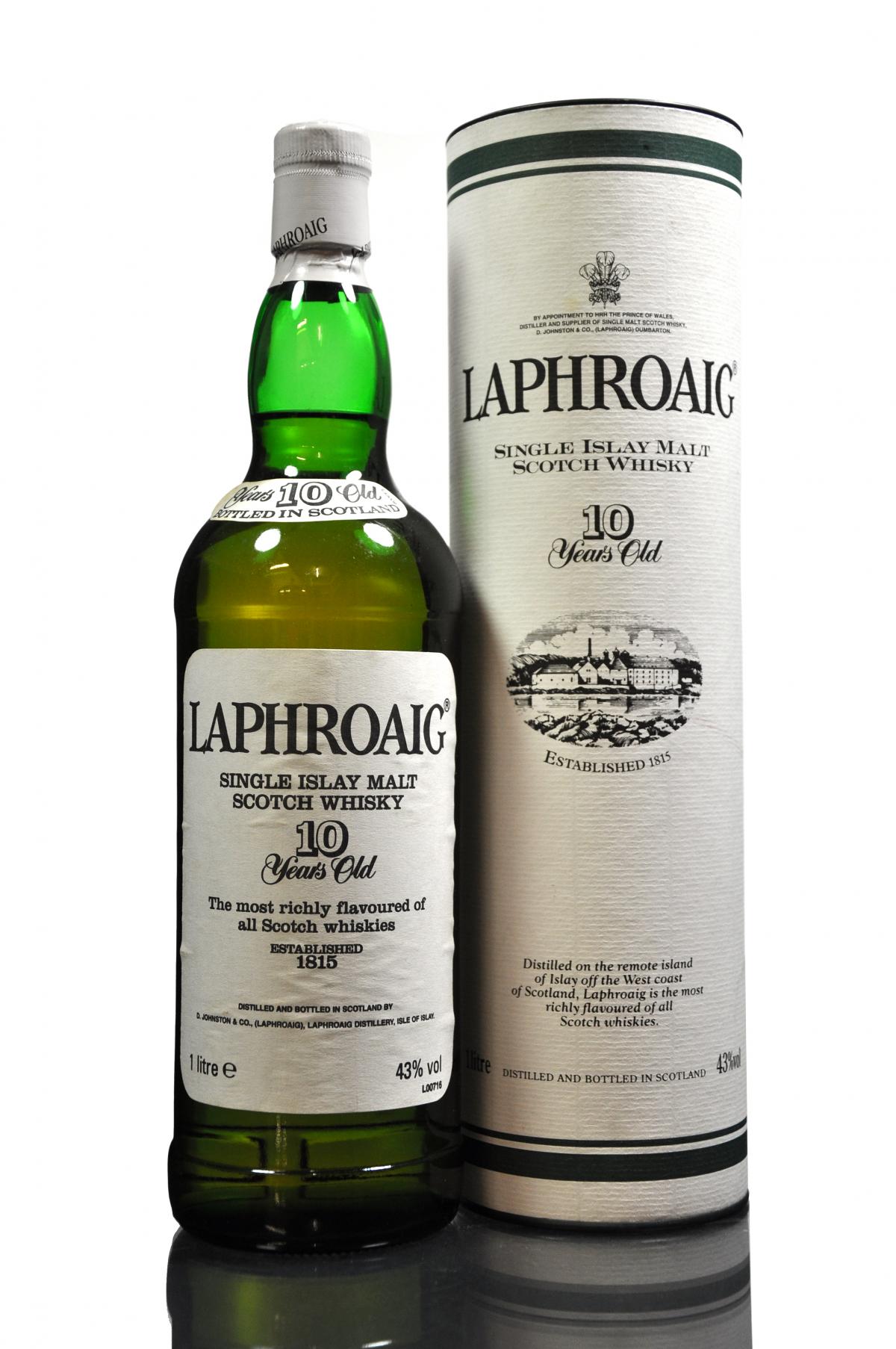 Laphroaig 10 Year Old - 2000 Release - 1 Litre