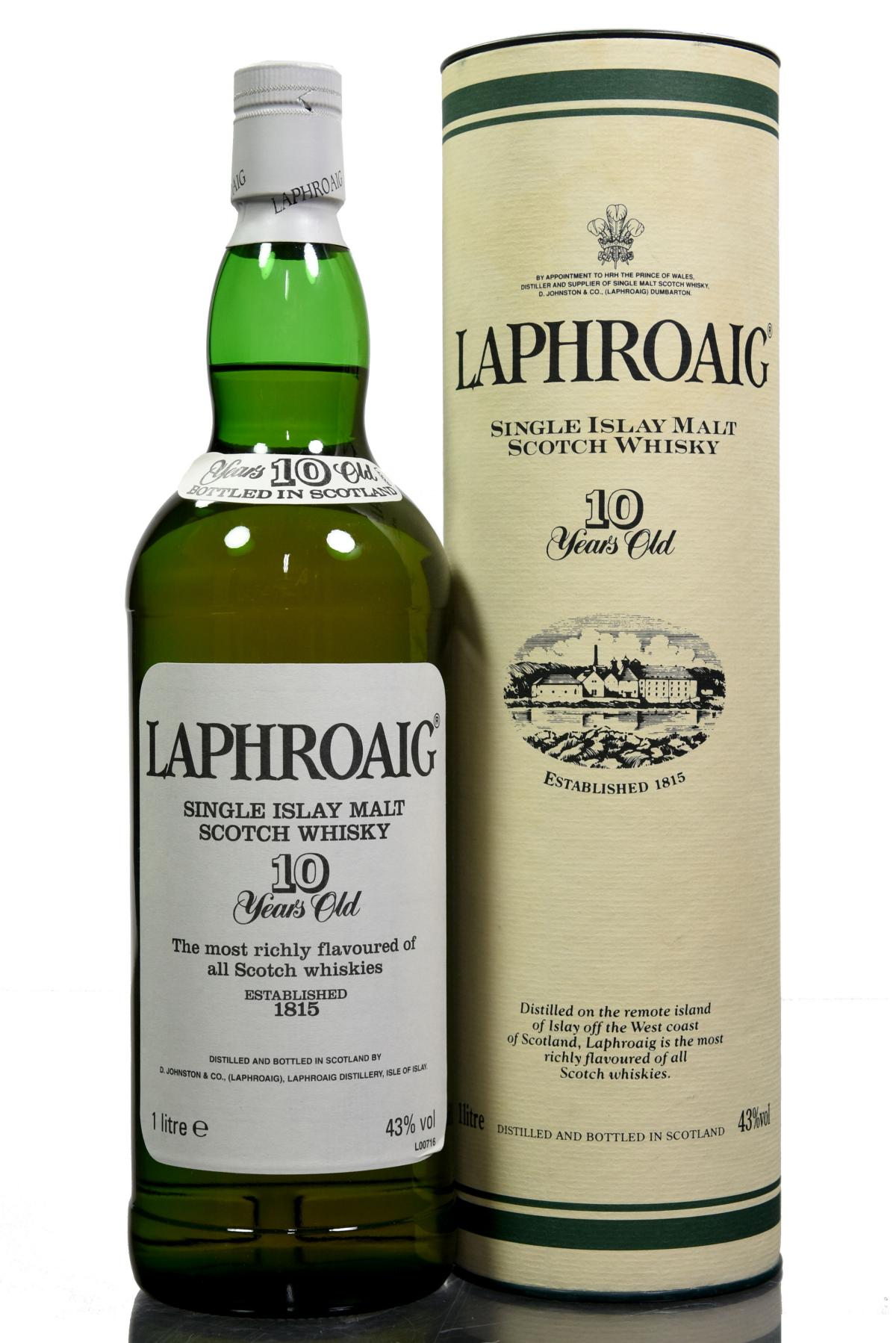 Laphroaig 10 Year Old - 2000 Release - 1 Litre