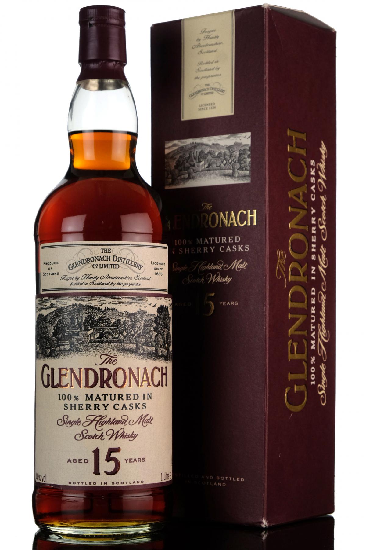 Glendronach 15 Year Old - 1990s - 1 Litre