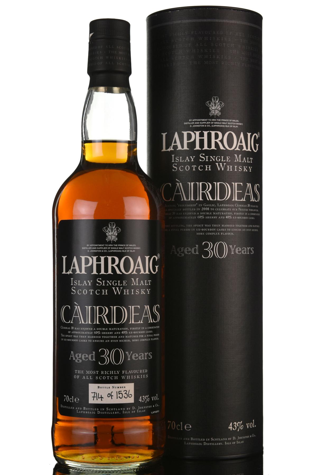 Laphroaig 30 Year Old - Cairdeas - 2008 Release