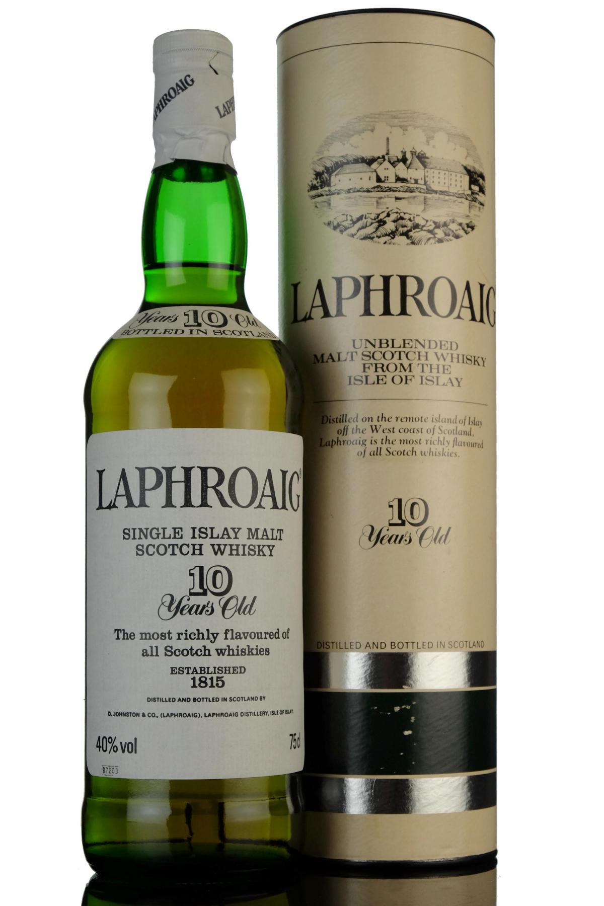 Laphroaig 10 Year Old - 1987 Release