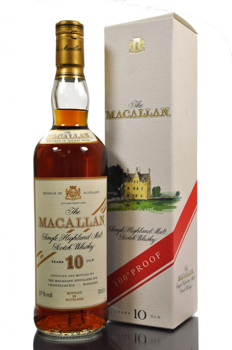Macallan 10 Year Old - Sherry Cask - 1990s - 100 Proof