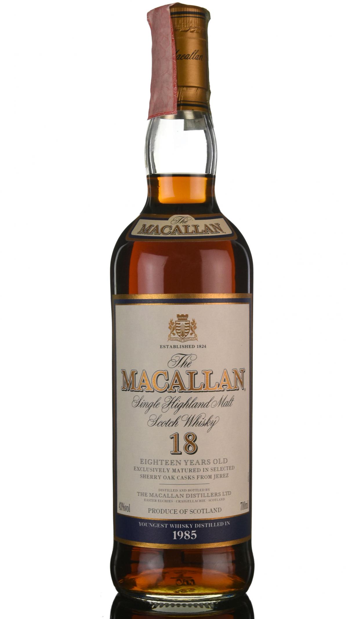 Macallan 1985 - 18 Year Old