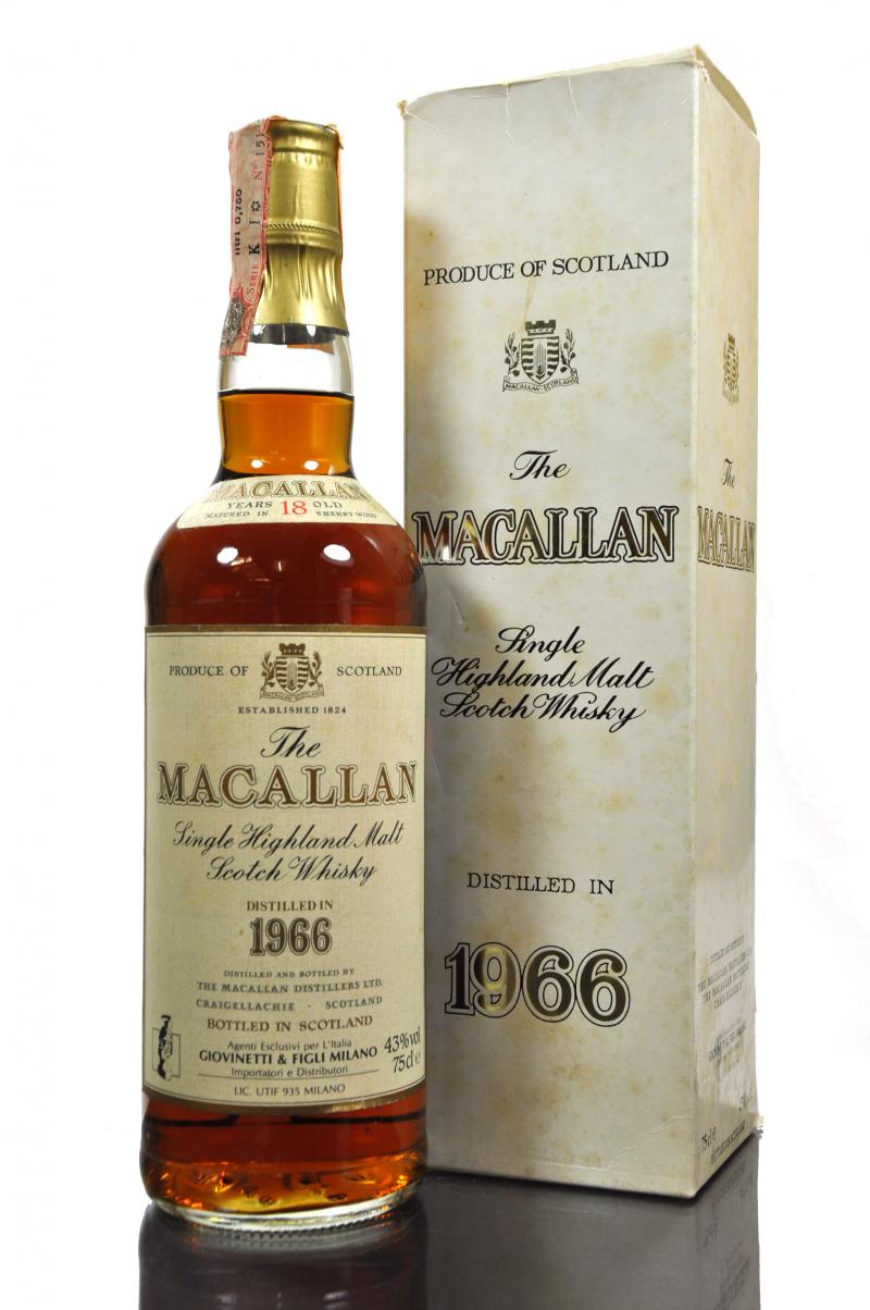 Macallan 1966 - 18 Year Old - Giovinetti & Figli Import