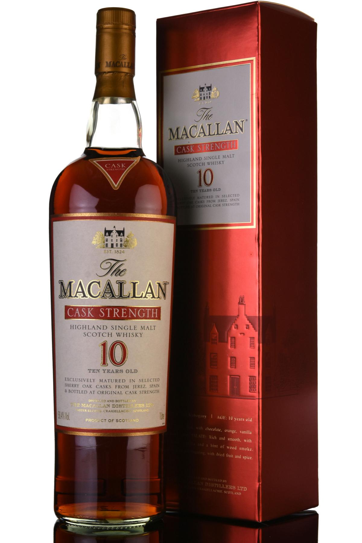 Macallan 10 Year Old - Cask Strength - 1 Litre