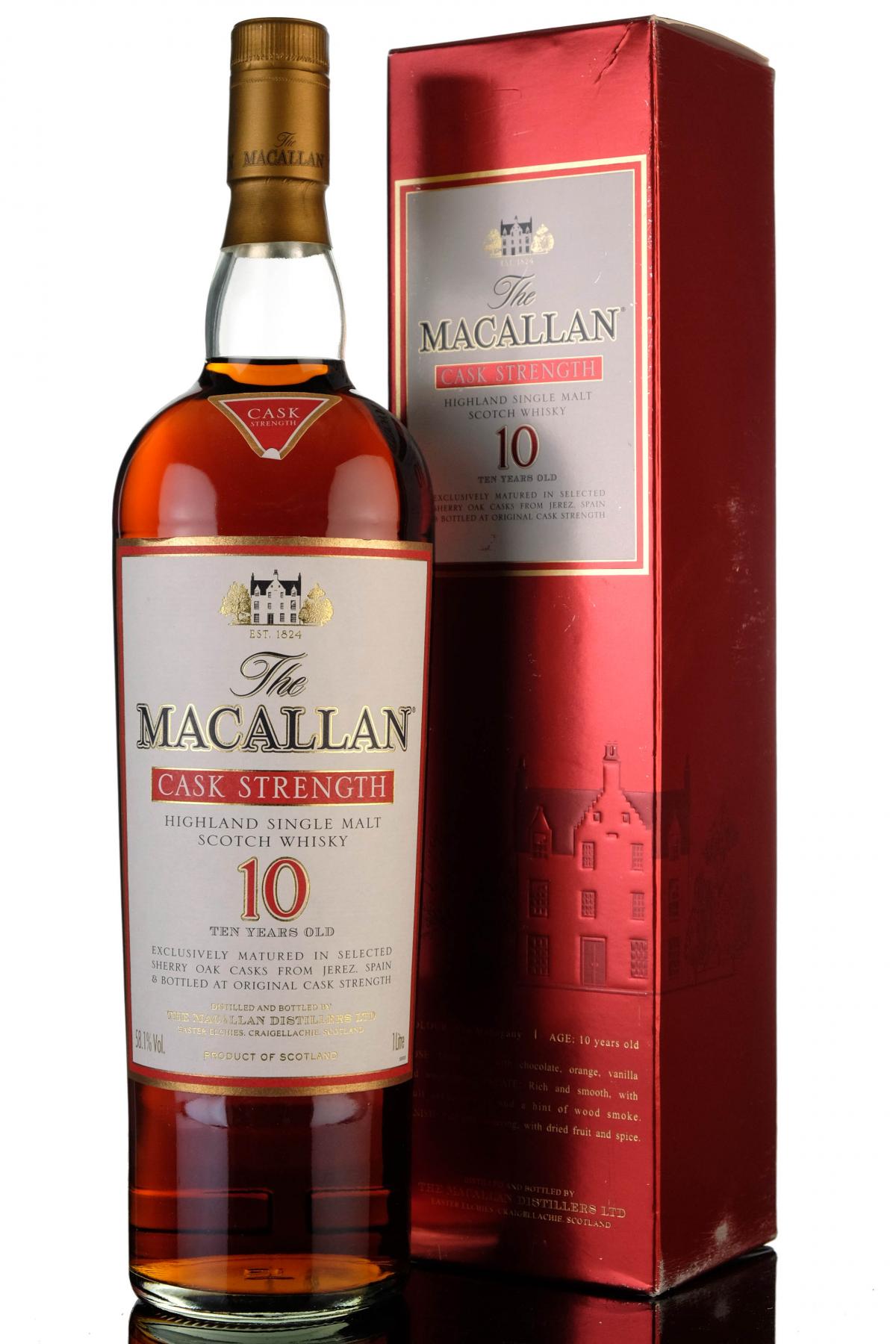 Macallan 10 Year Old - Cask Strength - 1 Litre