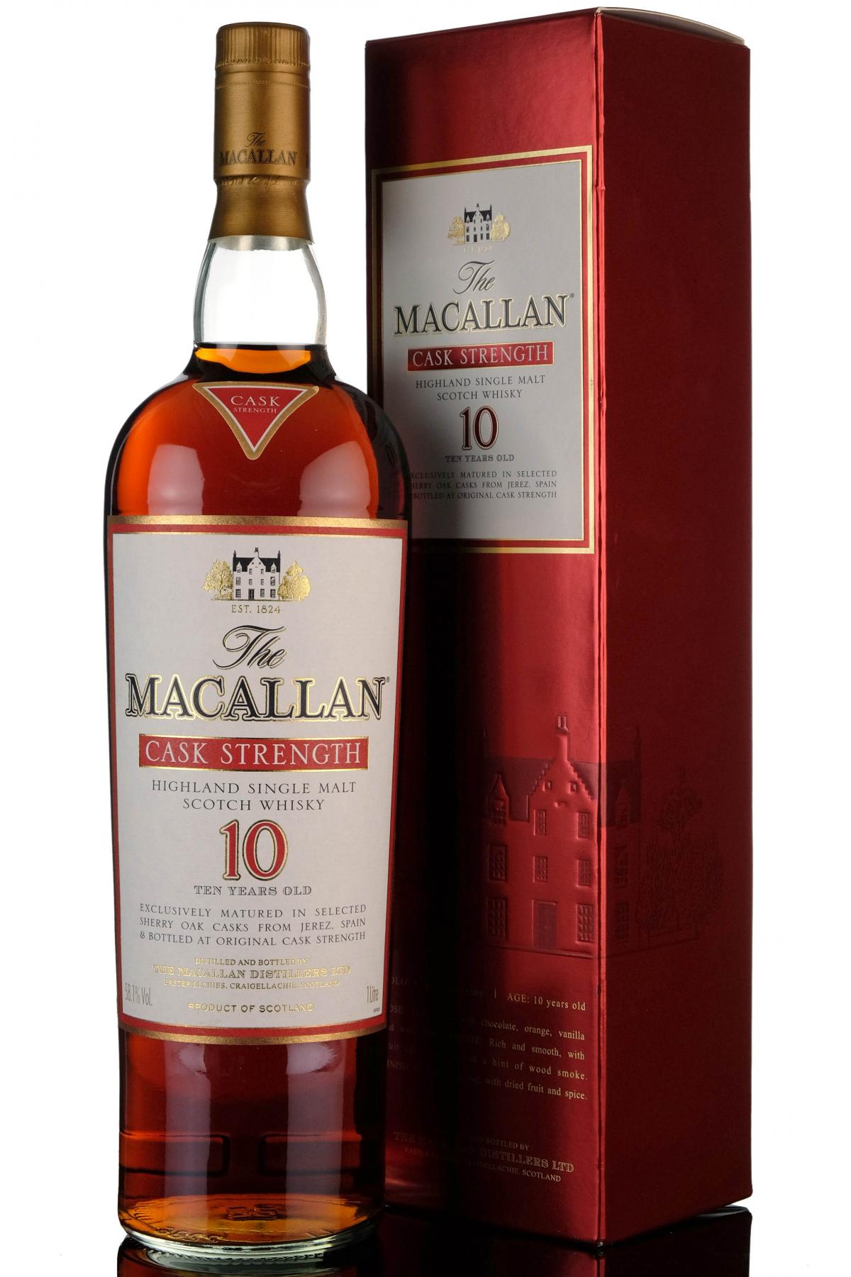 Macallan 10 Year Old - Cask Strength - 1 Litre