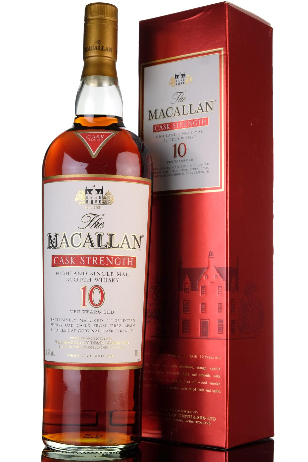 Macallan 10 Year Old - Cask Strength - 1 Litre