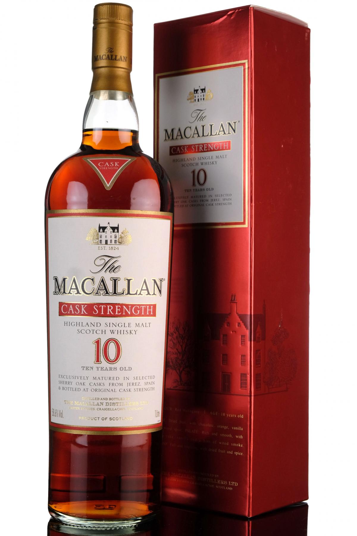 Macallan 10 Year Old - Cask Strength - 1 Litre