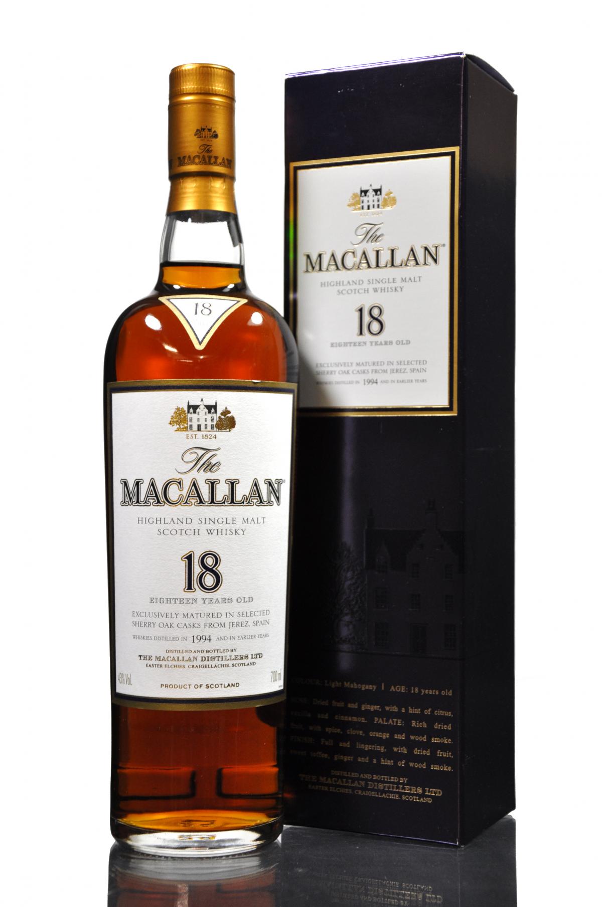 Macallan 1994 - 18 Year Old